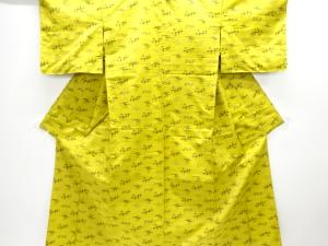 アンティーク　本場琉球絣　手織り紬単衣着物(材料)